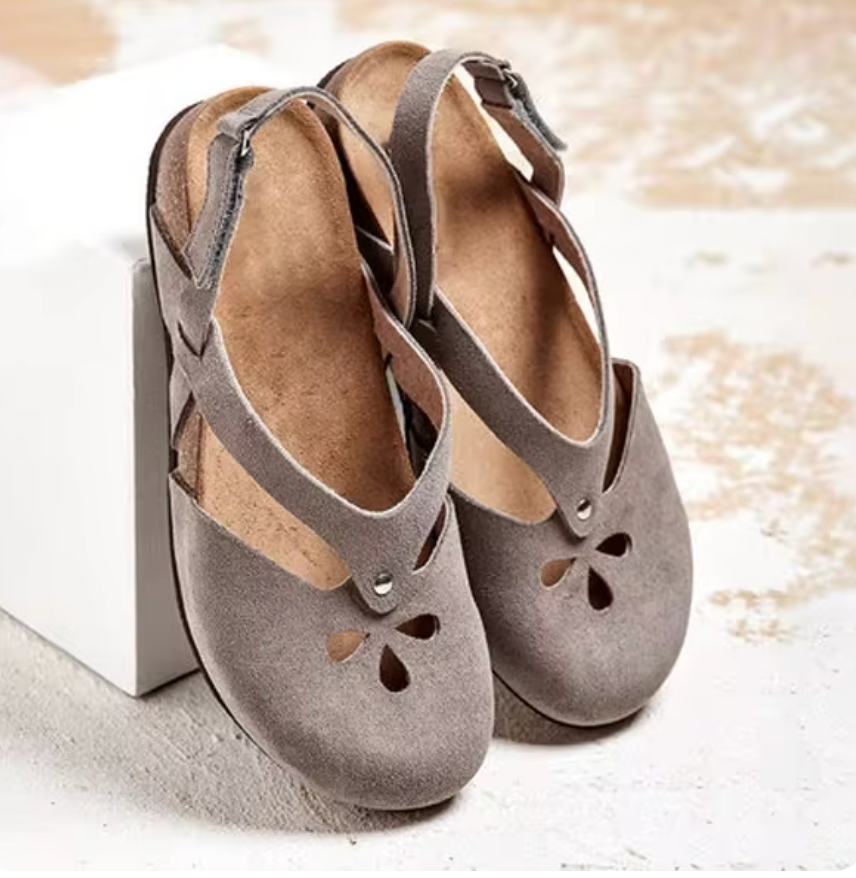 Women's Slingback Mary Janes – Grey