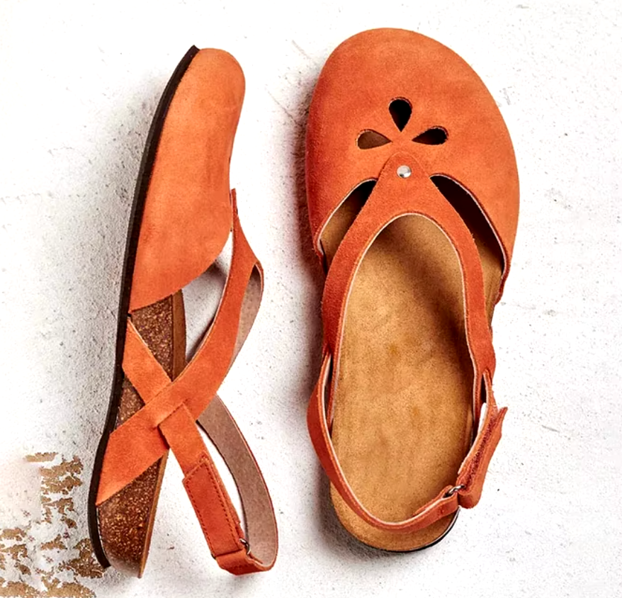 Women's Slingback Mary Janes – Orange