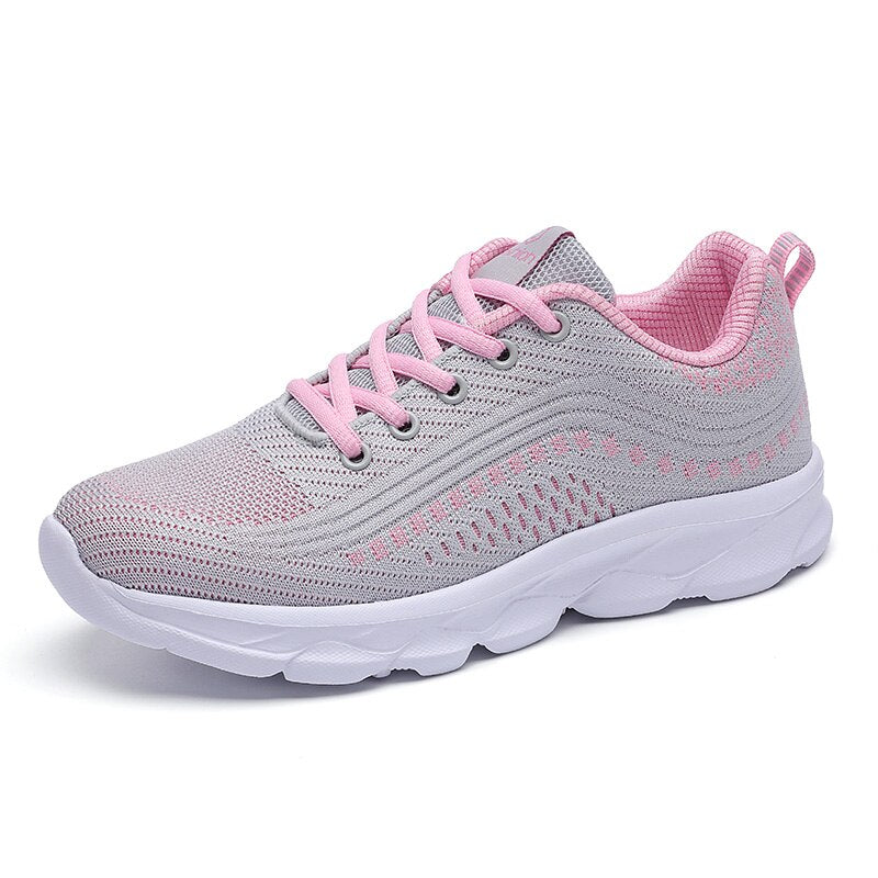 Women's Orthopedic Sneakers – Grey Pink