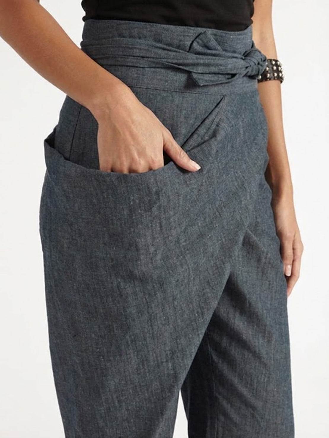 Women's High Waist Cropped Pants