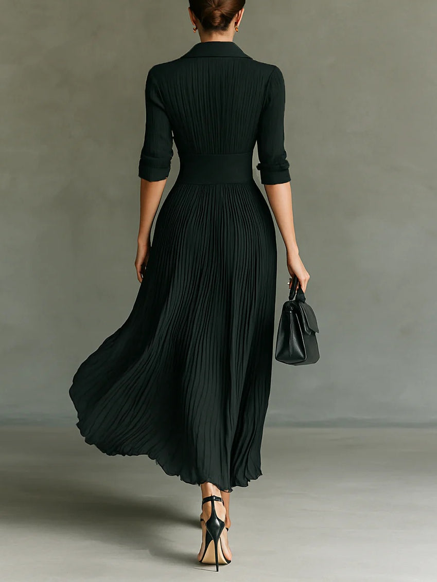 Women's Pleated Maxi Dress
