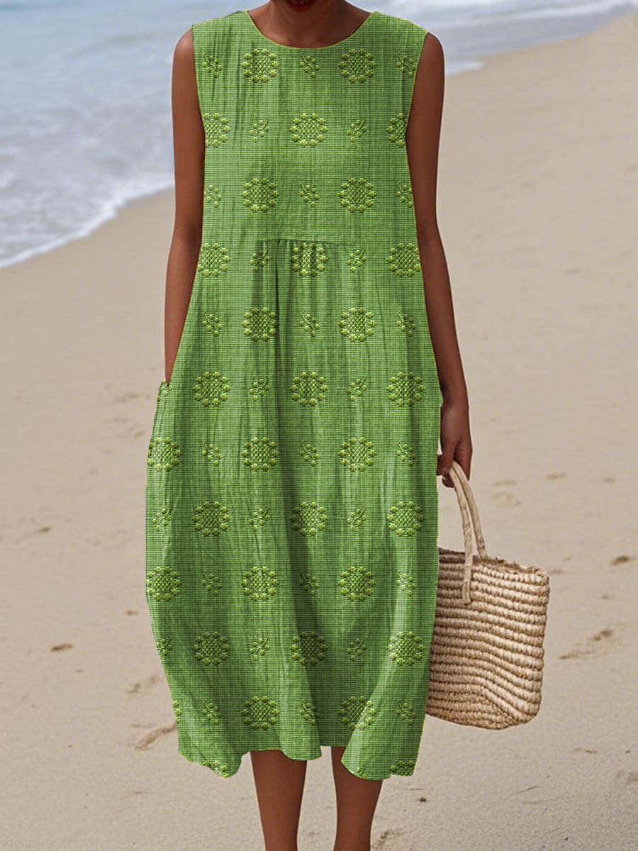 Women's Midi Dress – Green