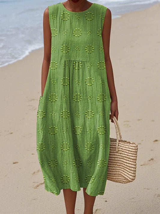Women's Midi Dress – Green