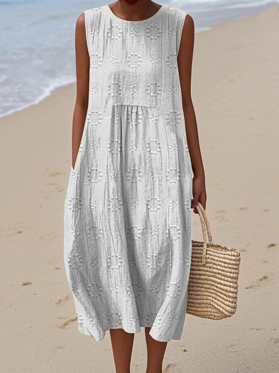 Women's Midi Dress – White