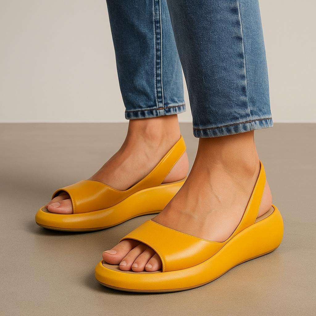 Women's Platform Sandals – Yellow