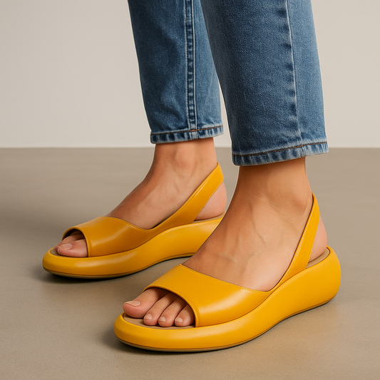 Women's Platform Sandals – Yellow