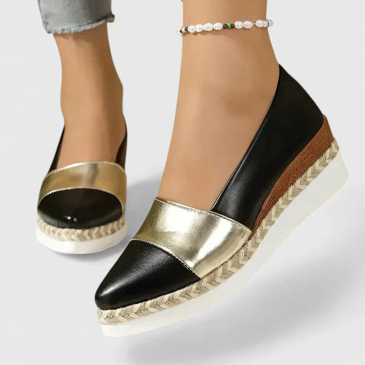 Women's Platform Espadrilles – Black