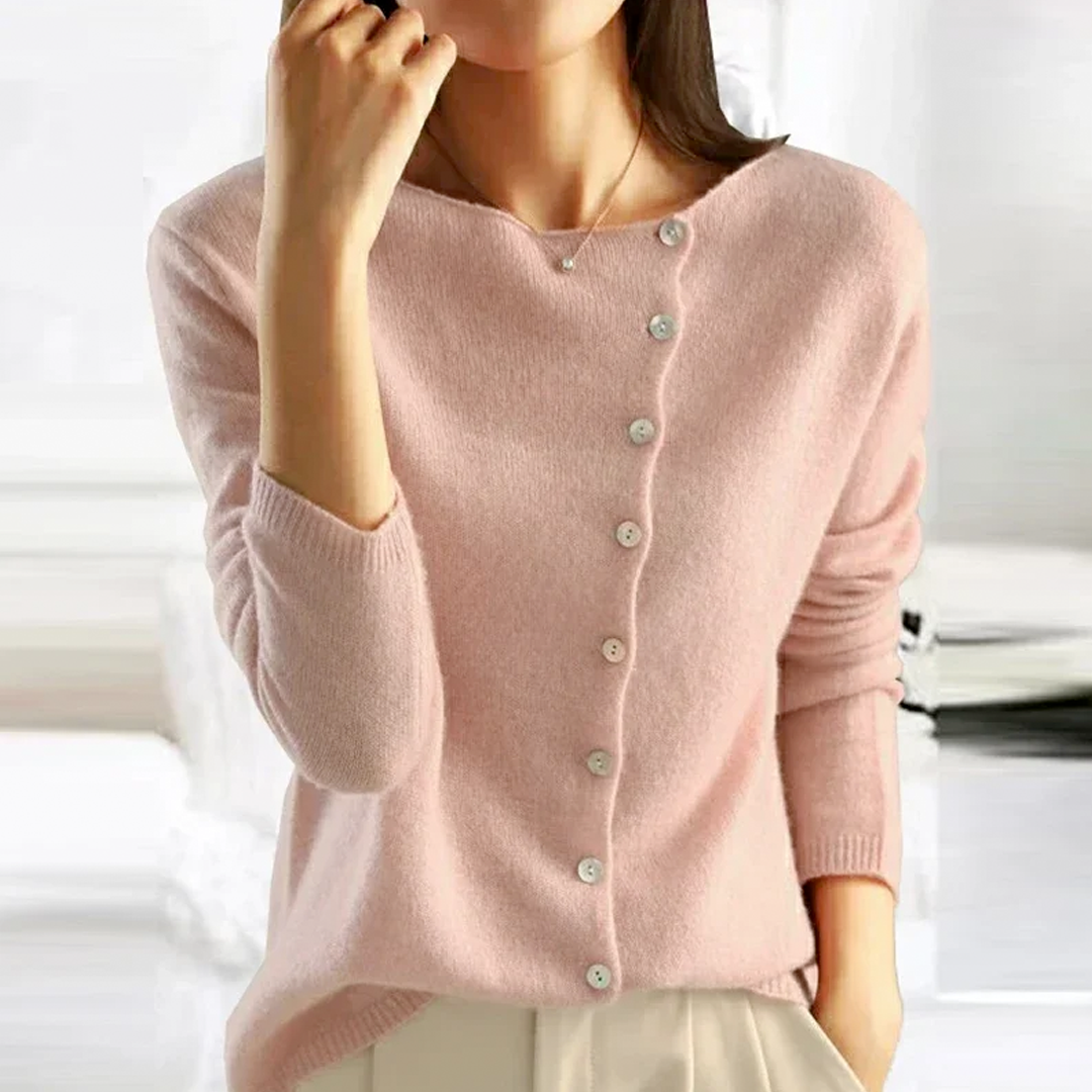Women's Long Sleeve Cardigan – Pink