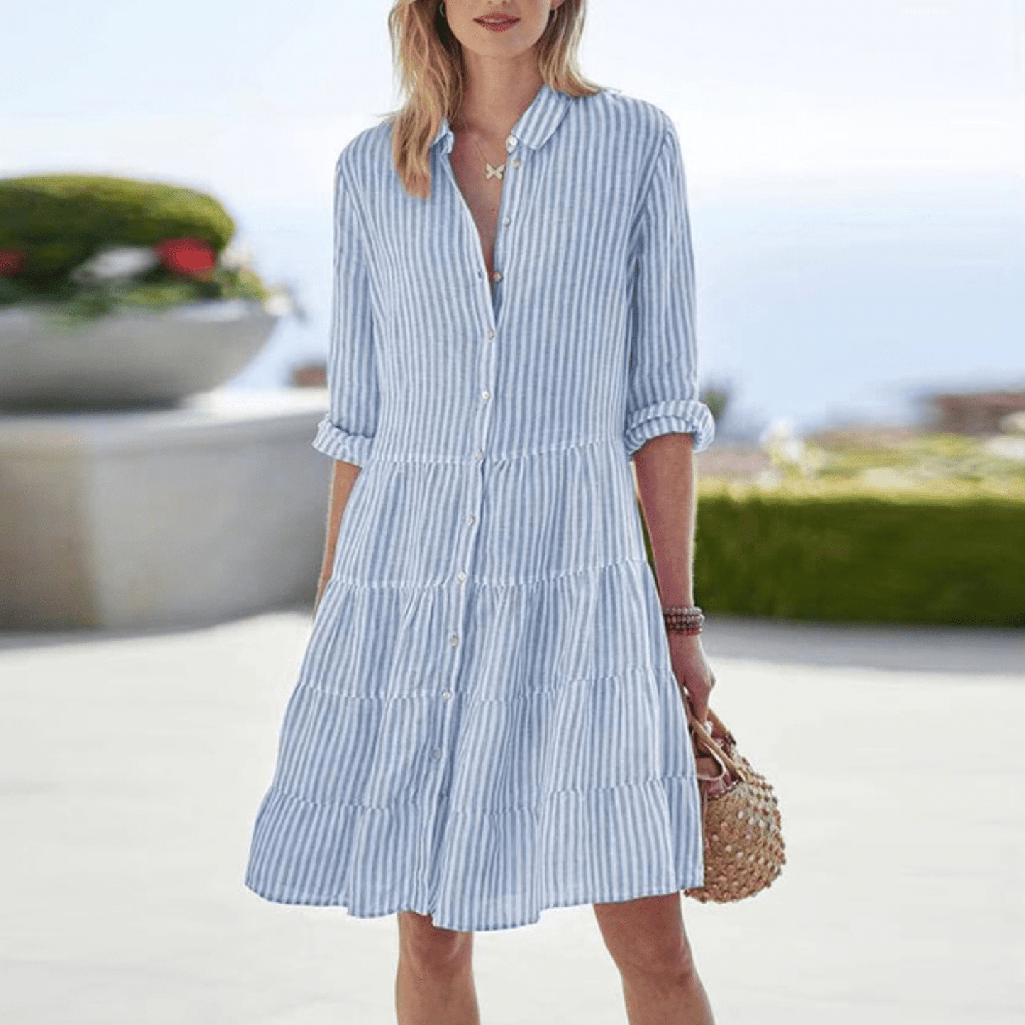 Women's Mini Dress – Blue