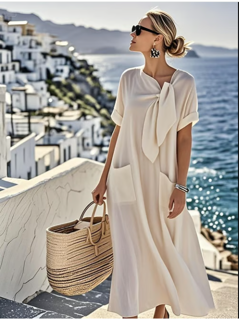 Women's Maxi Dress – Beige