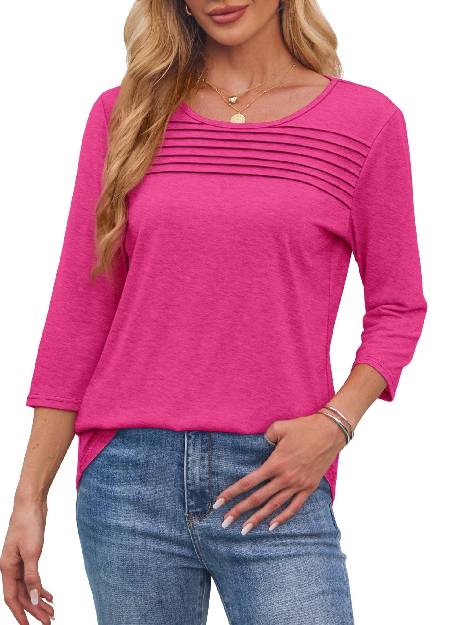 Women's Pleated Blouse