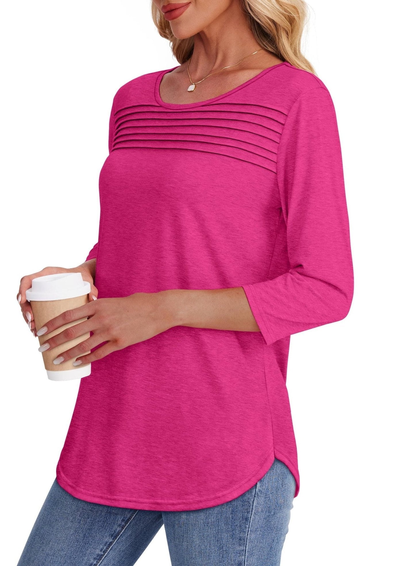 Women's Pleated Blouse