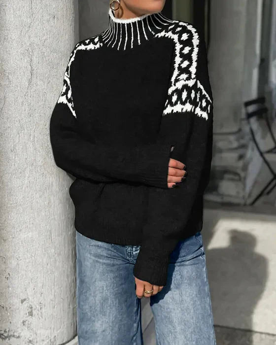 Women's Turtleneck Long Sleeve Sweater