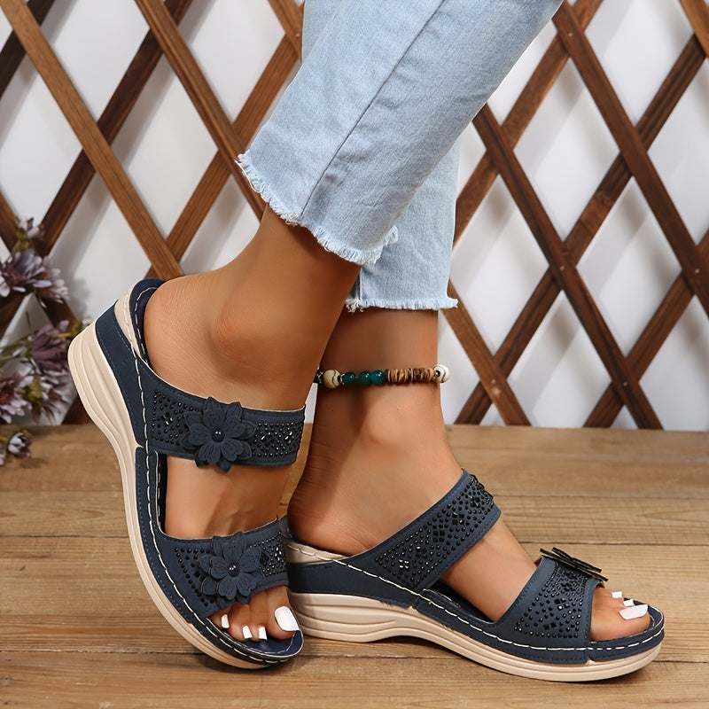 Women's Platform Wedge Slides