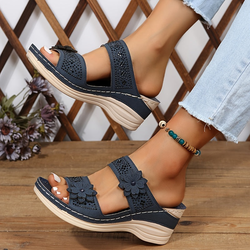Women's Platform Wedge Slides