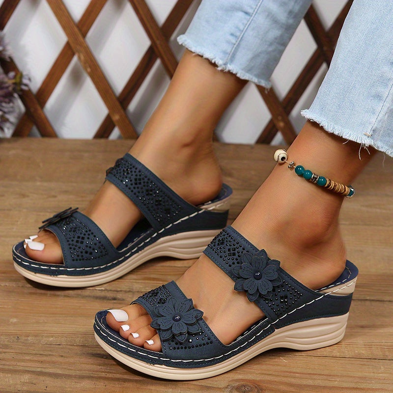 Women's Platform Wedge Slides