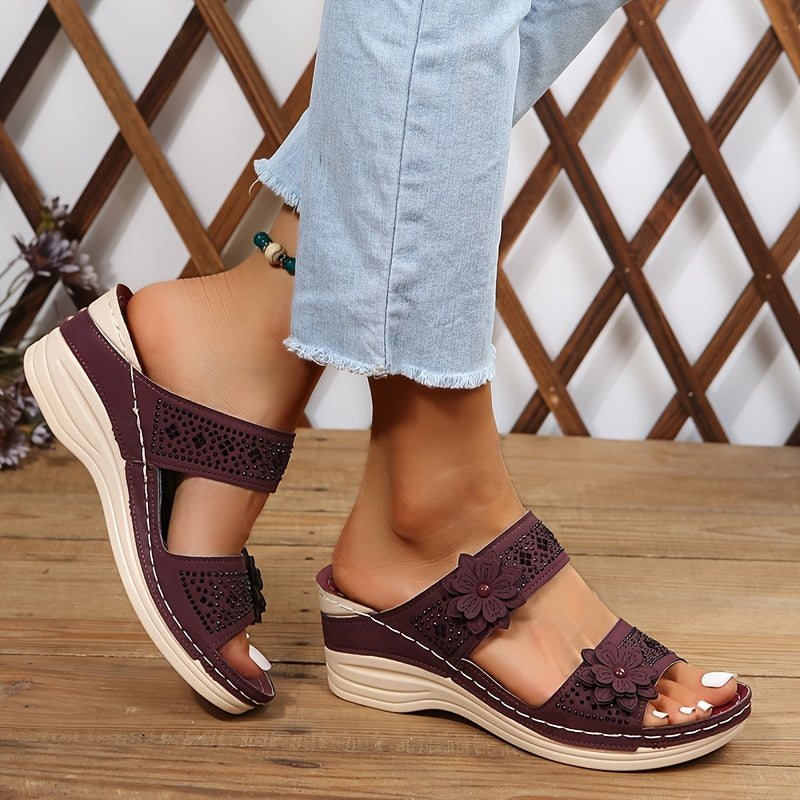 Women's Platform Wedge Slides
