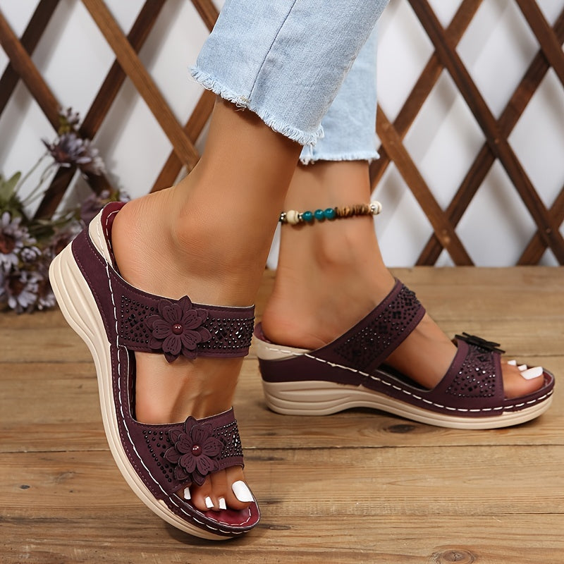 Women's Platform Wedge Slides