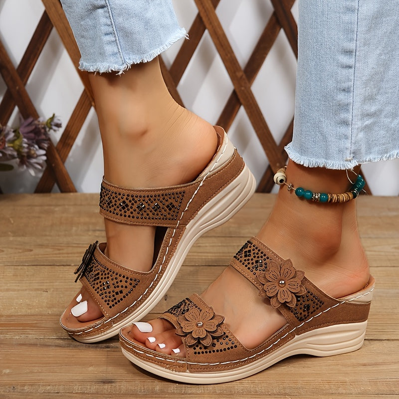 Women's Platform Wedge Slides
