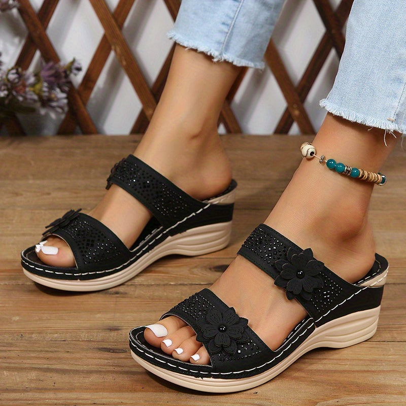 Women's Platform Wedge Slides