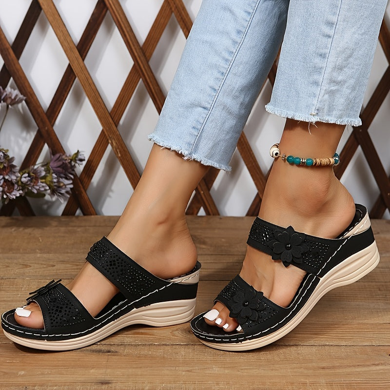 Women's Platform Wedge Slides