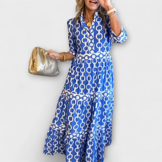 Women's Midi Dress – Blue