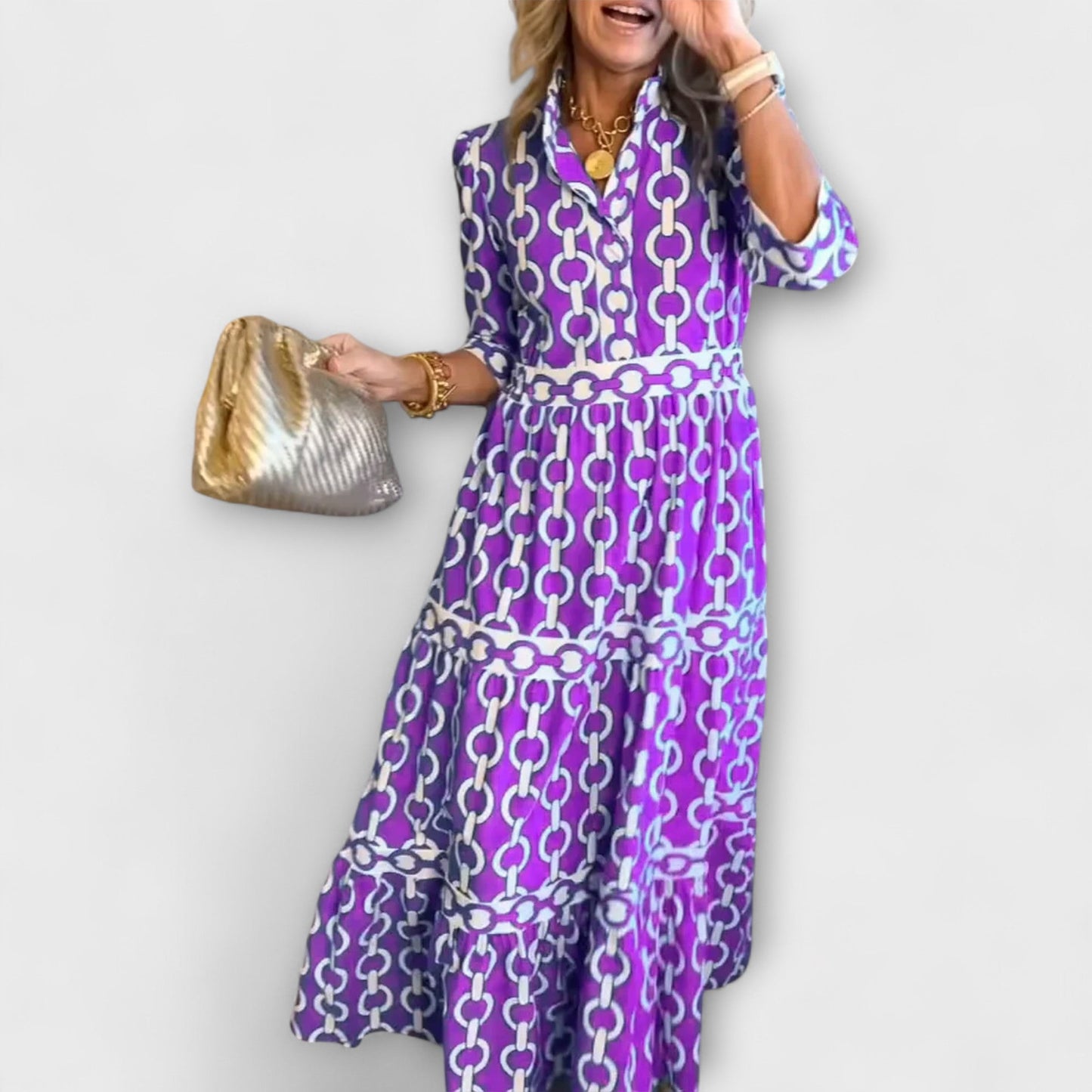 Women's Midi Dress – Purple