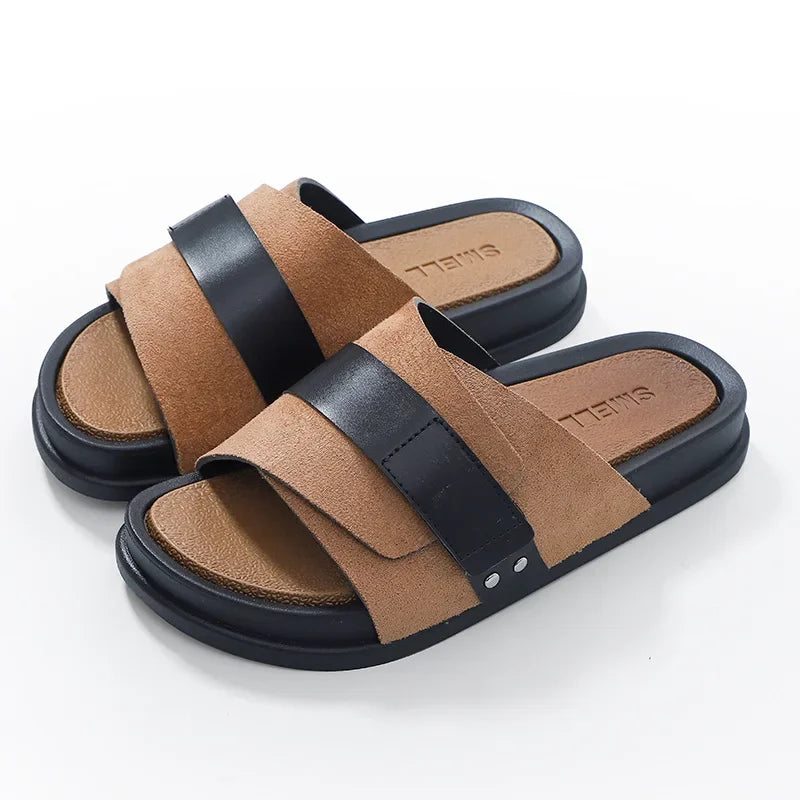 Women's Slide Sandals – Brown