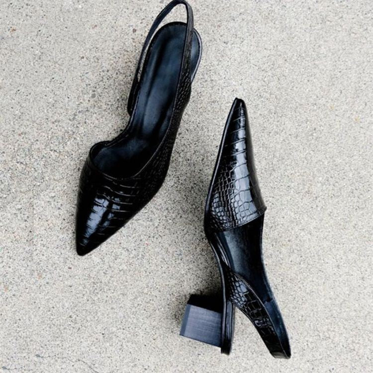 Women's Pointed Toe Slingback Heels