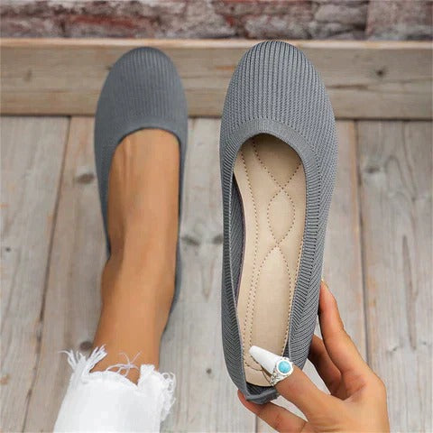 Women's Slip On Ballet Flats – Grey