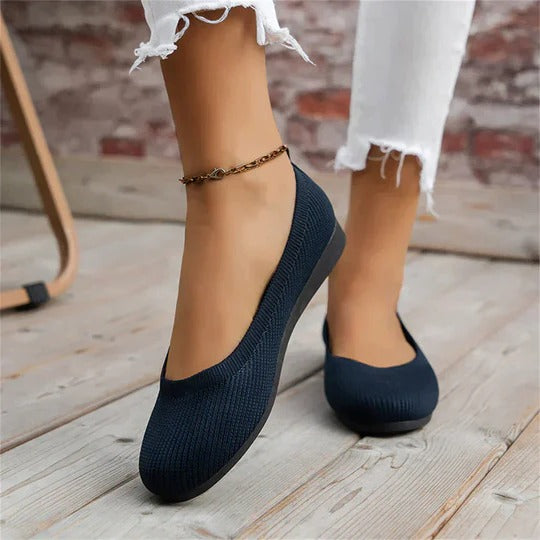 Women's Slip On Ballet Flats – Blue