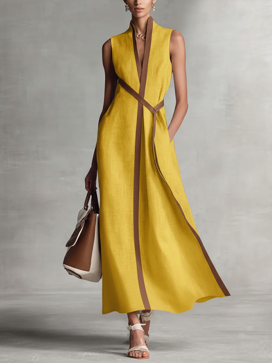 Women's Maxi Dress – Yellow