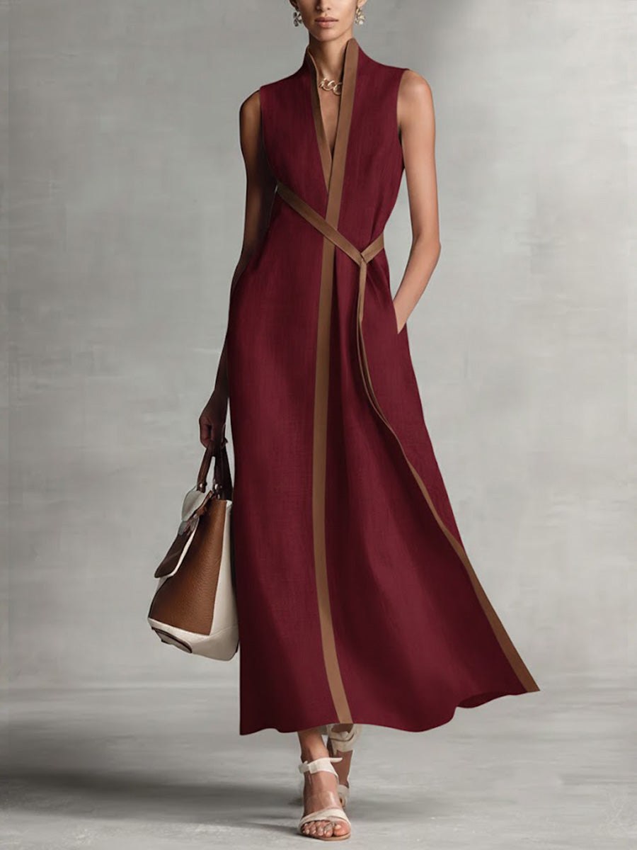 Women's Maxi Dress – Burgundy