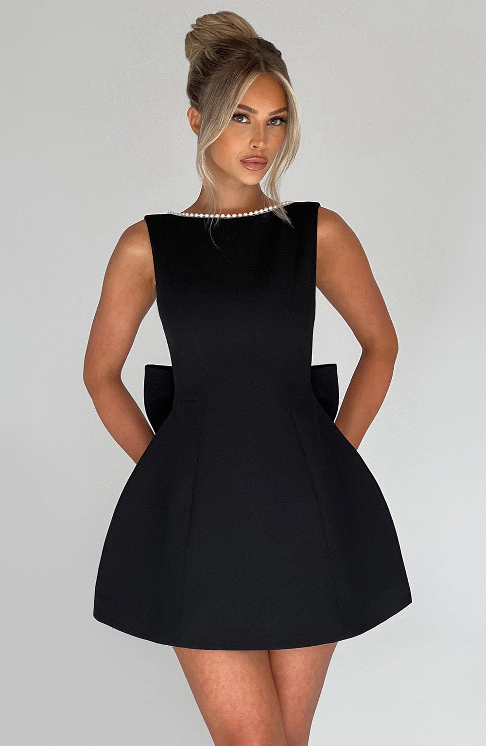 Women's A-Line Mini Dress – Black