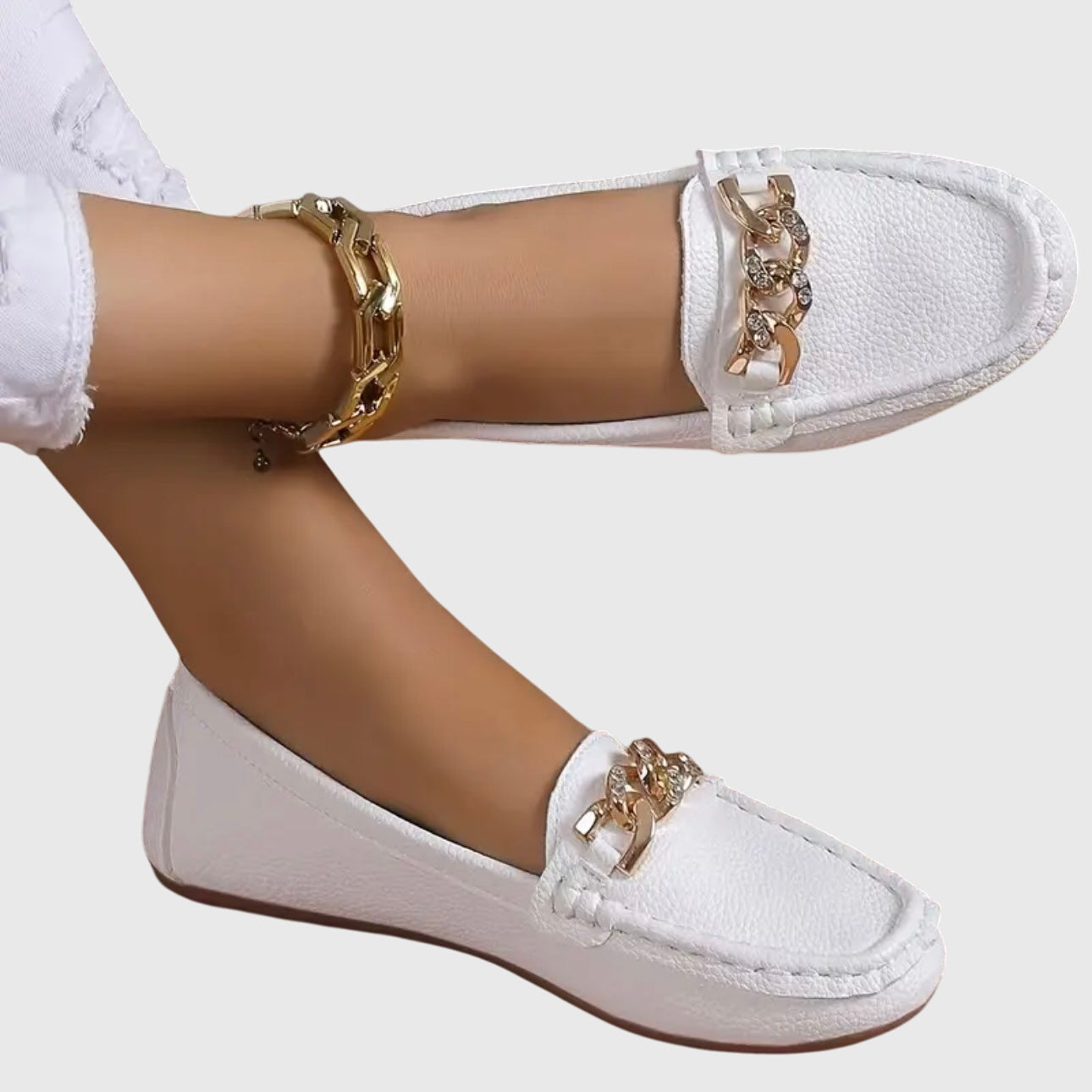 Women's Slip On Loafers – White