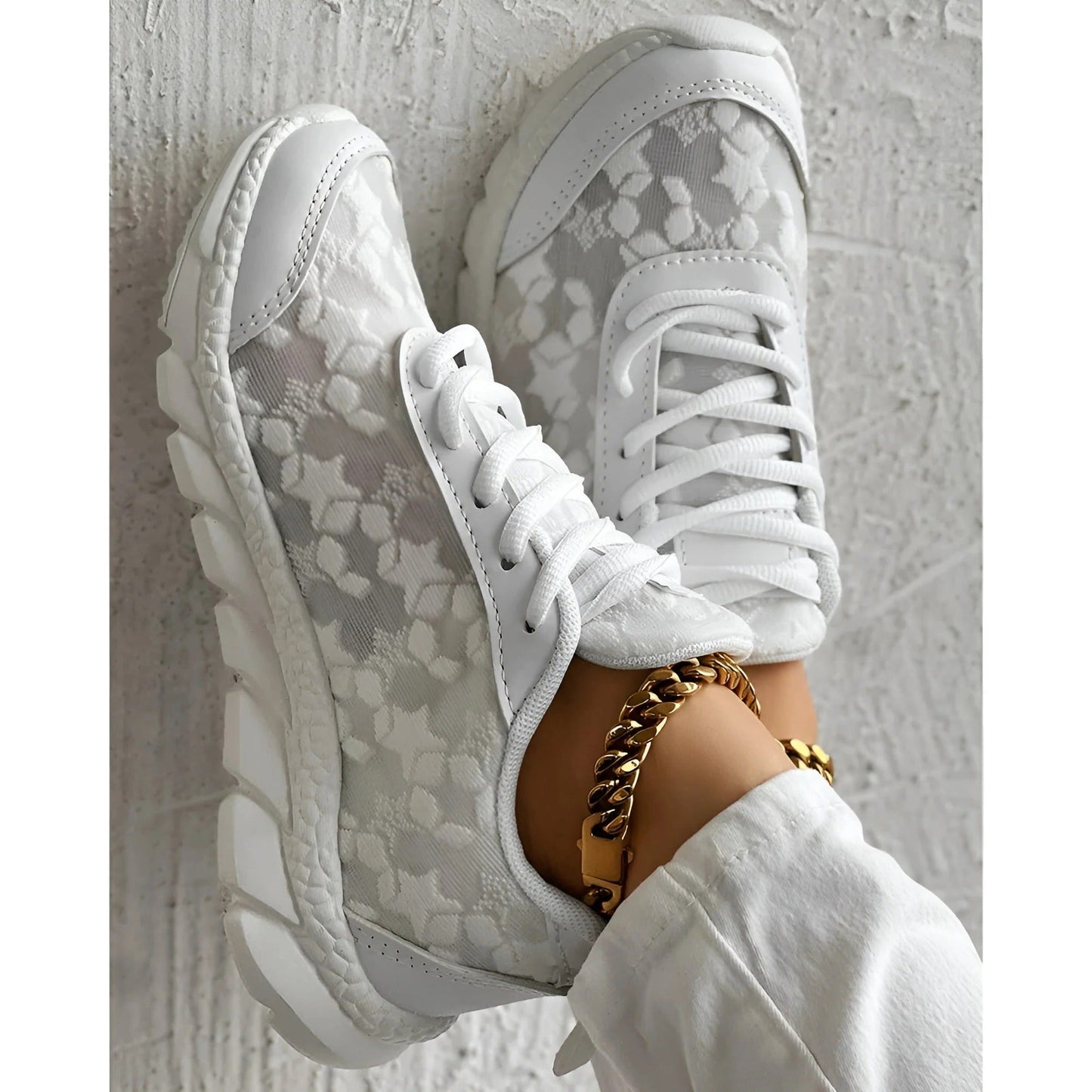 Women's Platform Lace Up Sneakers