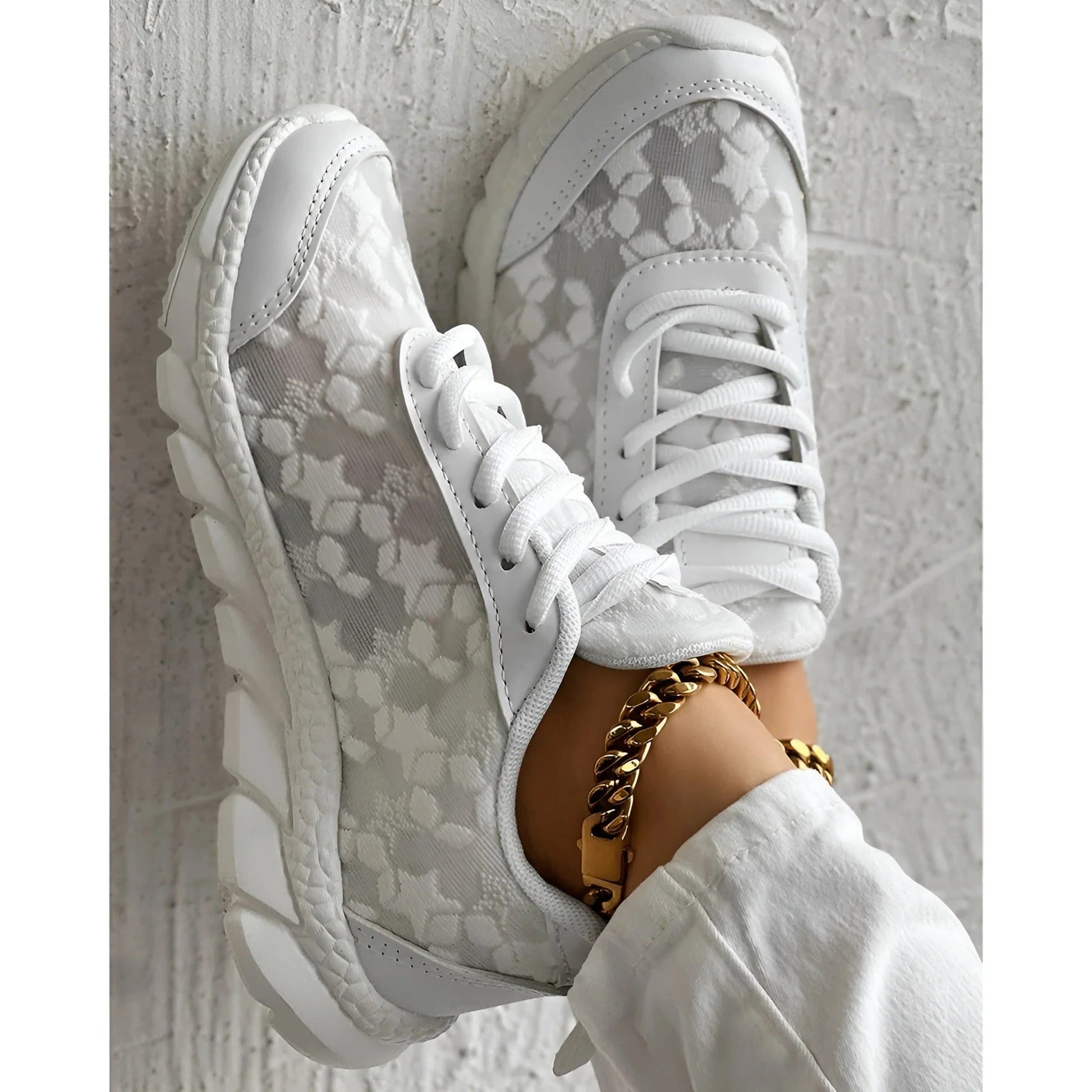 Women's Platform Lace Up Sneakers