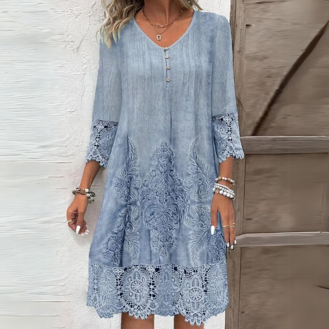 Women's Midi Dress – Blue