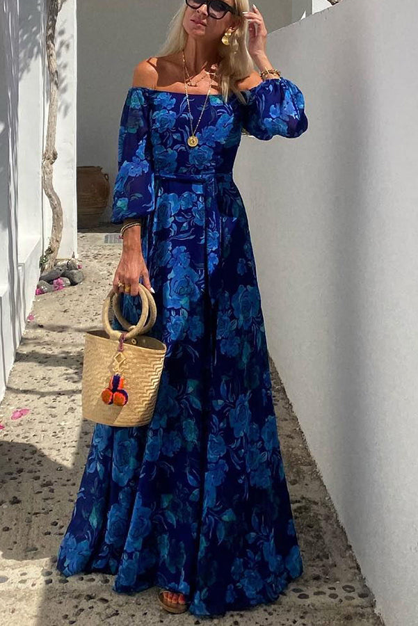 Women's Off Shoulder Maxi Dress