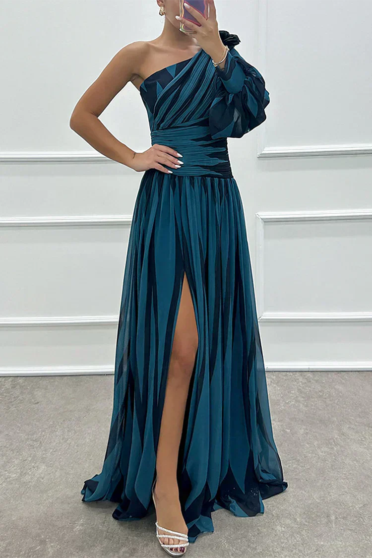 Women's One Shoulder Maxi Dress