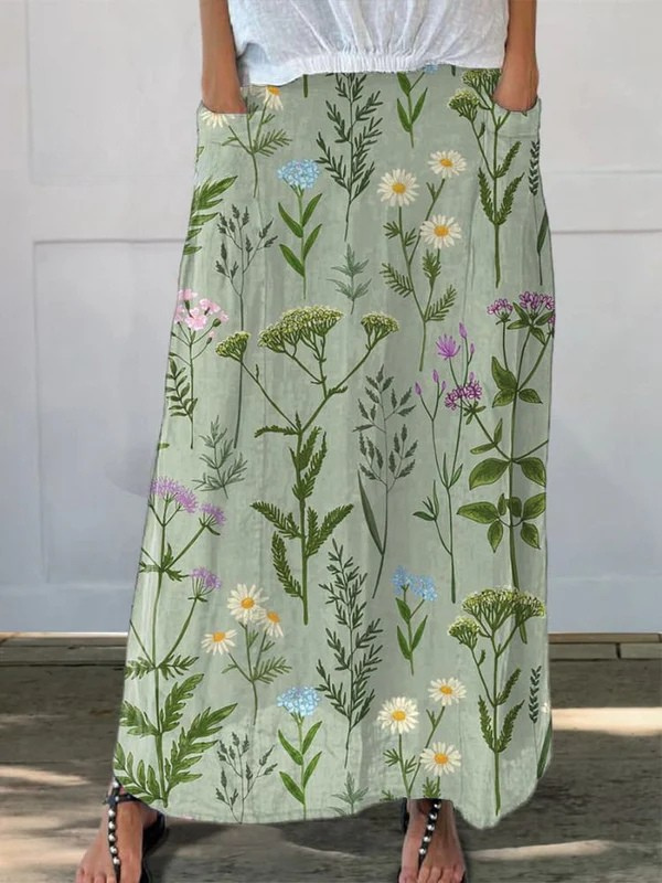 Women's Maxi Skirt – Green