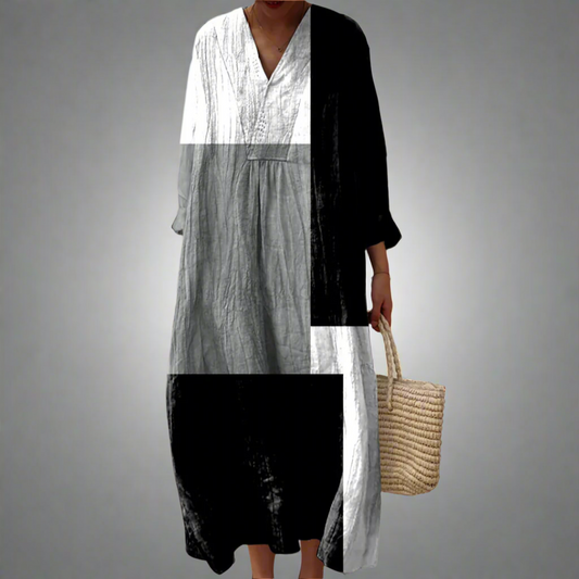 Women's V Neck Midi Dress