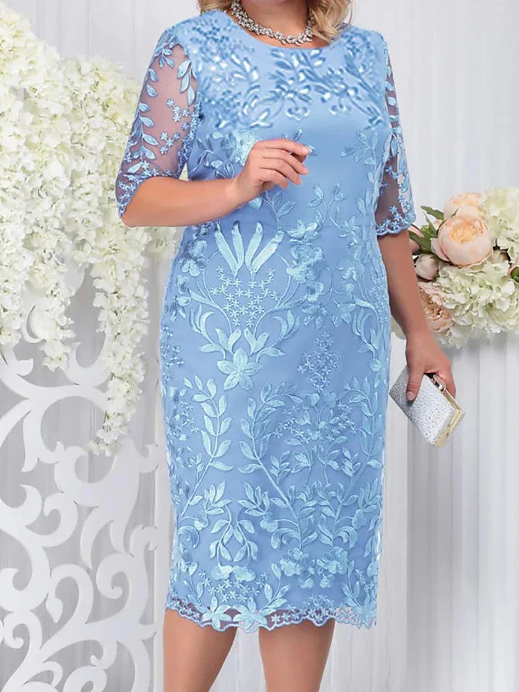 Women's Midi Dress – Blue