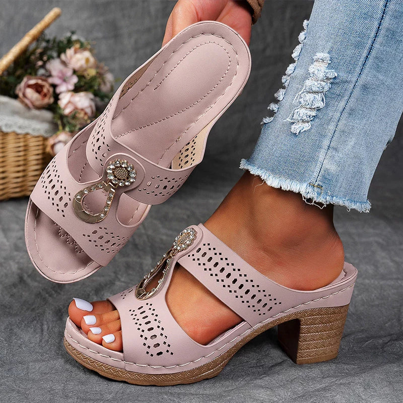 Women's Wedge Sandals – Pink