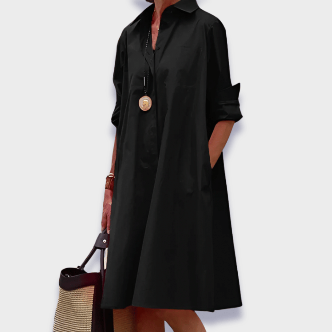 Women's Midi Dress – Black