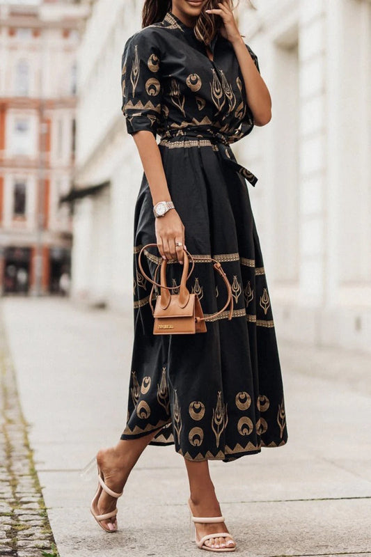 Women's Midi Dress – Black