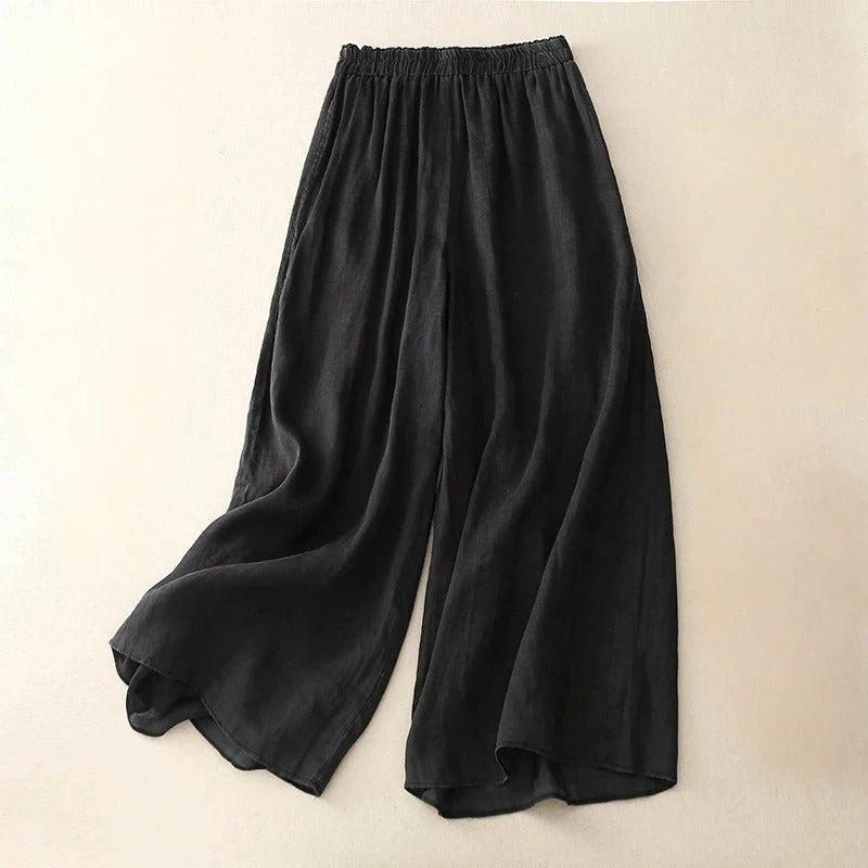 Women's Wide Leg Pants – Black
