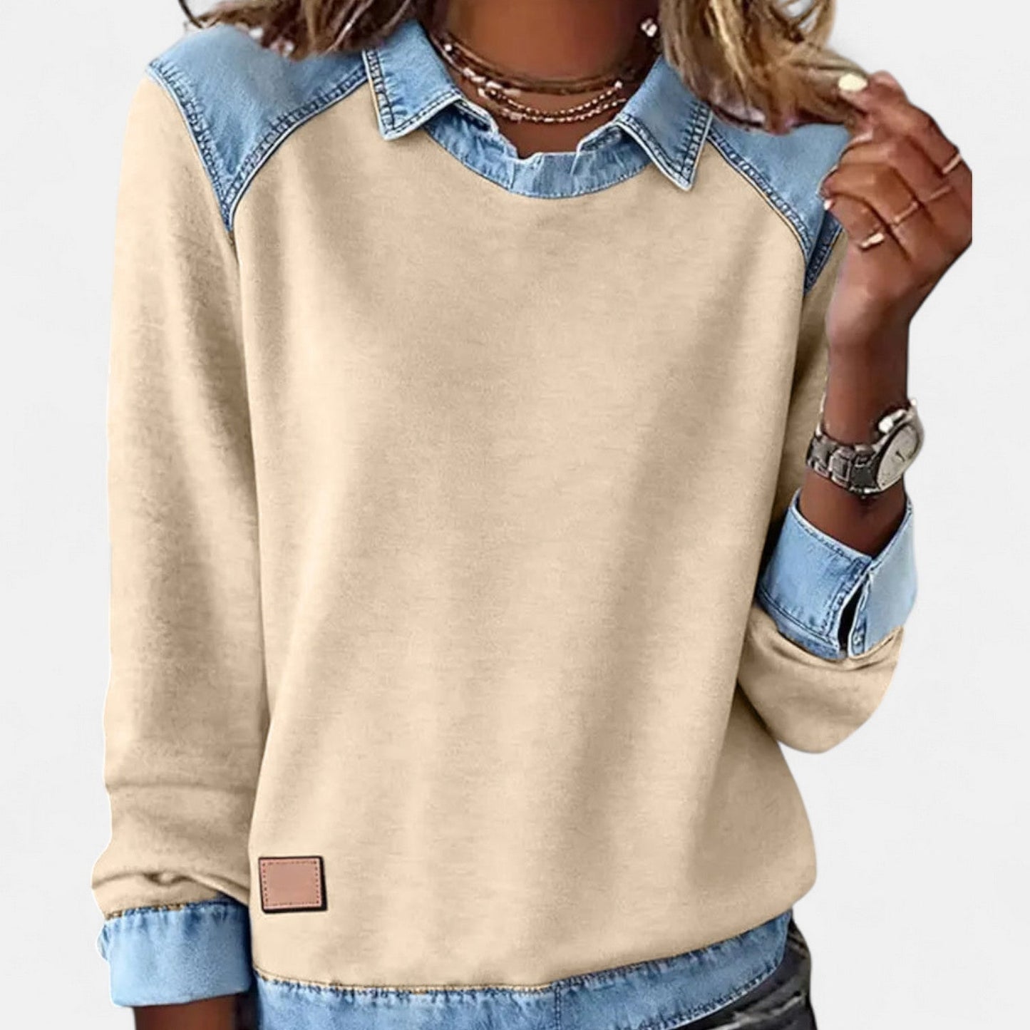 Women's Long Sleeve Sweater – Khaki