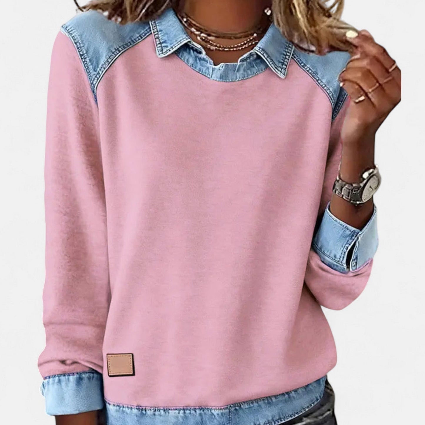 Women's Long Sleeve Sweater – Pink