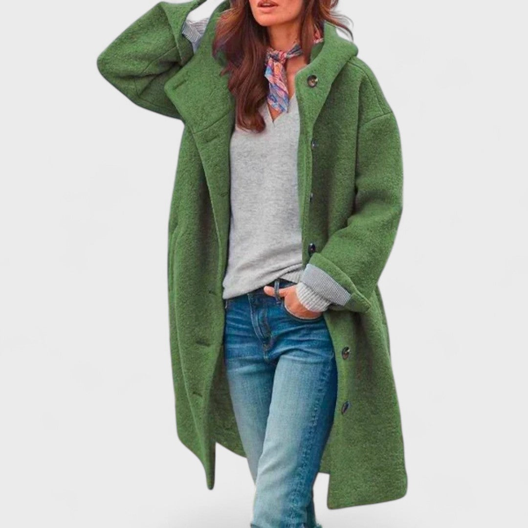Women's Long Sleeve Cardigan – Dark Green